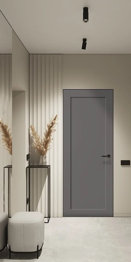 Derë me dizajn minimalist